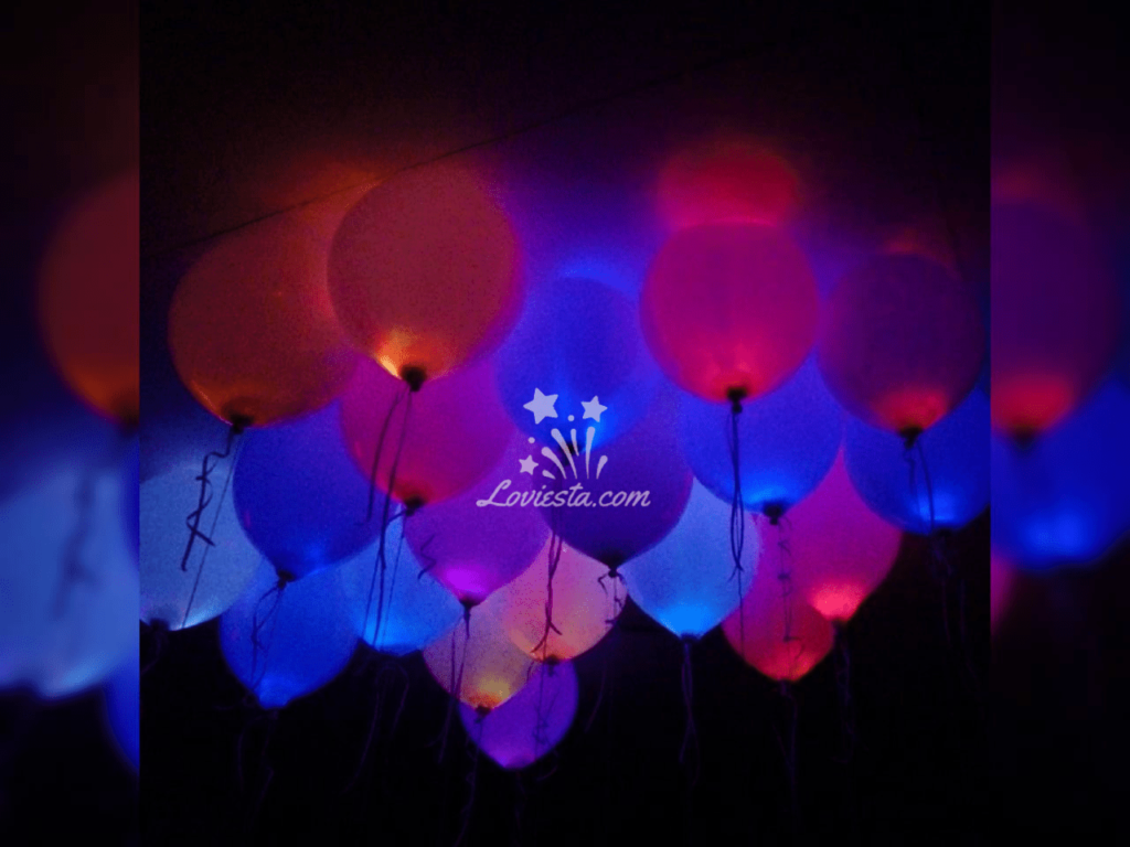 Led Metallic Balloon Decoration Surprise at Home/Office
