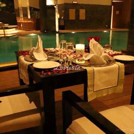 Private Poolside Dinner In Vivanta Delhi