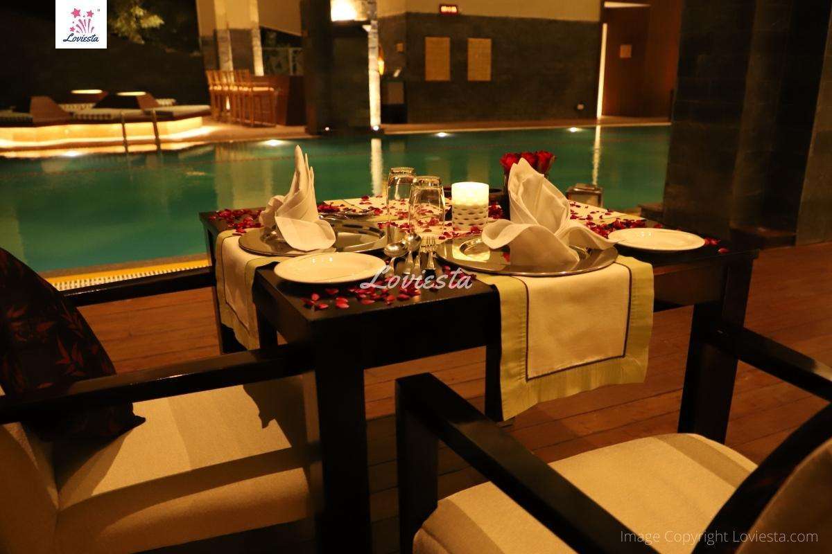 Private Poolside Dinner In Vivanta Delhi