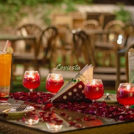 Romantic Outdoor Candlelight Dinner in Gurugram