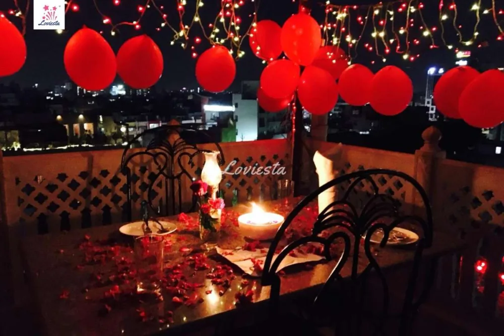 Private Rooftop Candlelight Dinner, Jaipur