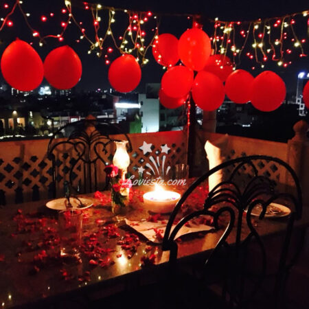 Romantic Dinner on Rooftop Jaipur