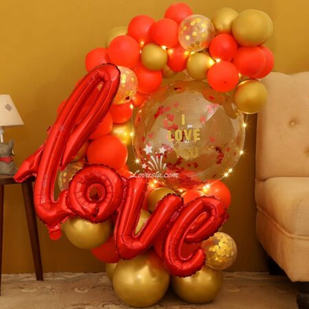 Love Balloon Bouquet Surprise