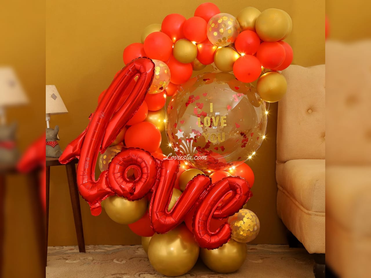 Love Balloon Bouquet Surprise
