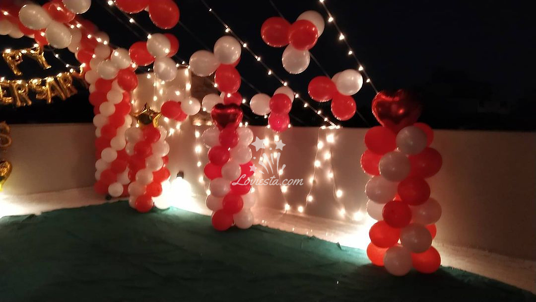 Terrace Decorations & Rooftop Open Air Set Ups for Birthday, Anniversary,  Baby Shower and More in Chennai