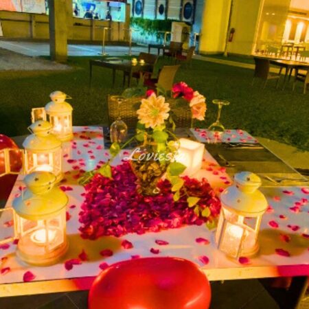 Romantic Outdoor Candlelight Dinner At Ellaa Hotel Gachibowli, Hyderabad