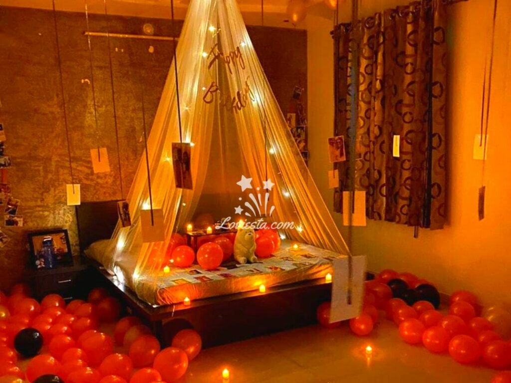 Romantic Canopy Decoration In Delhi & NCR. - Loviesta