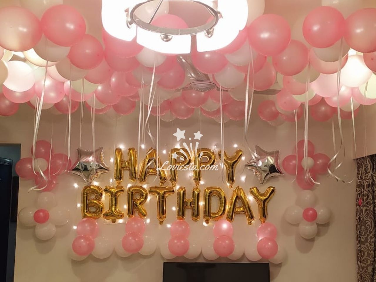Surprise Balloon Decoration At Home