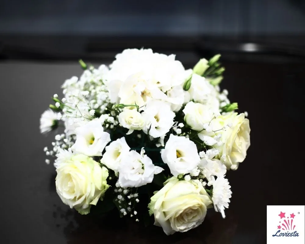 White Roses Bouquet Delivery At Home