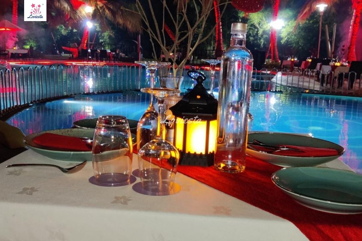 Valentine's Poolside Candlelight Dinner At Novotel Hyderabad
