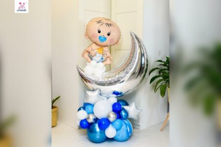 Baby Boy Welcome Balloon Bouquet
