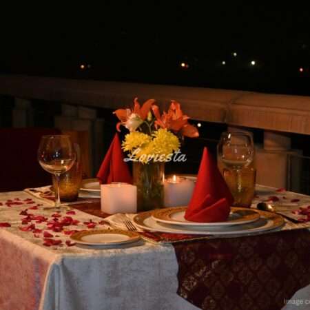 Private Balcony View Candlelight Dinner in South Delhi
