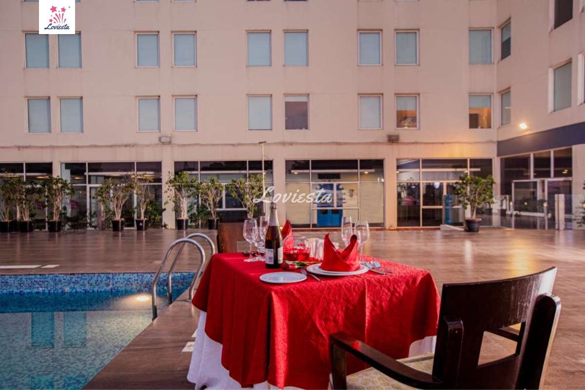 Exquisite Poolside Candlelight Dinner in Whitefield, Bengaluru Loviesta