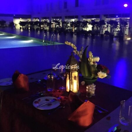 Exquisite Poolside Candlelight Dinner in Whitefield, Bengaluru