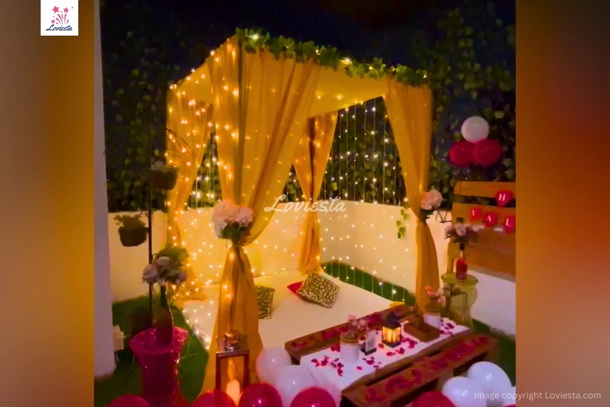 Private Rooftop Cabana Candlelight Dinner In Andheri East, Mumbai