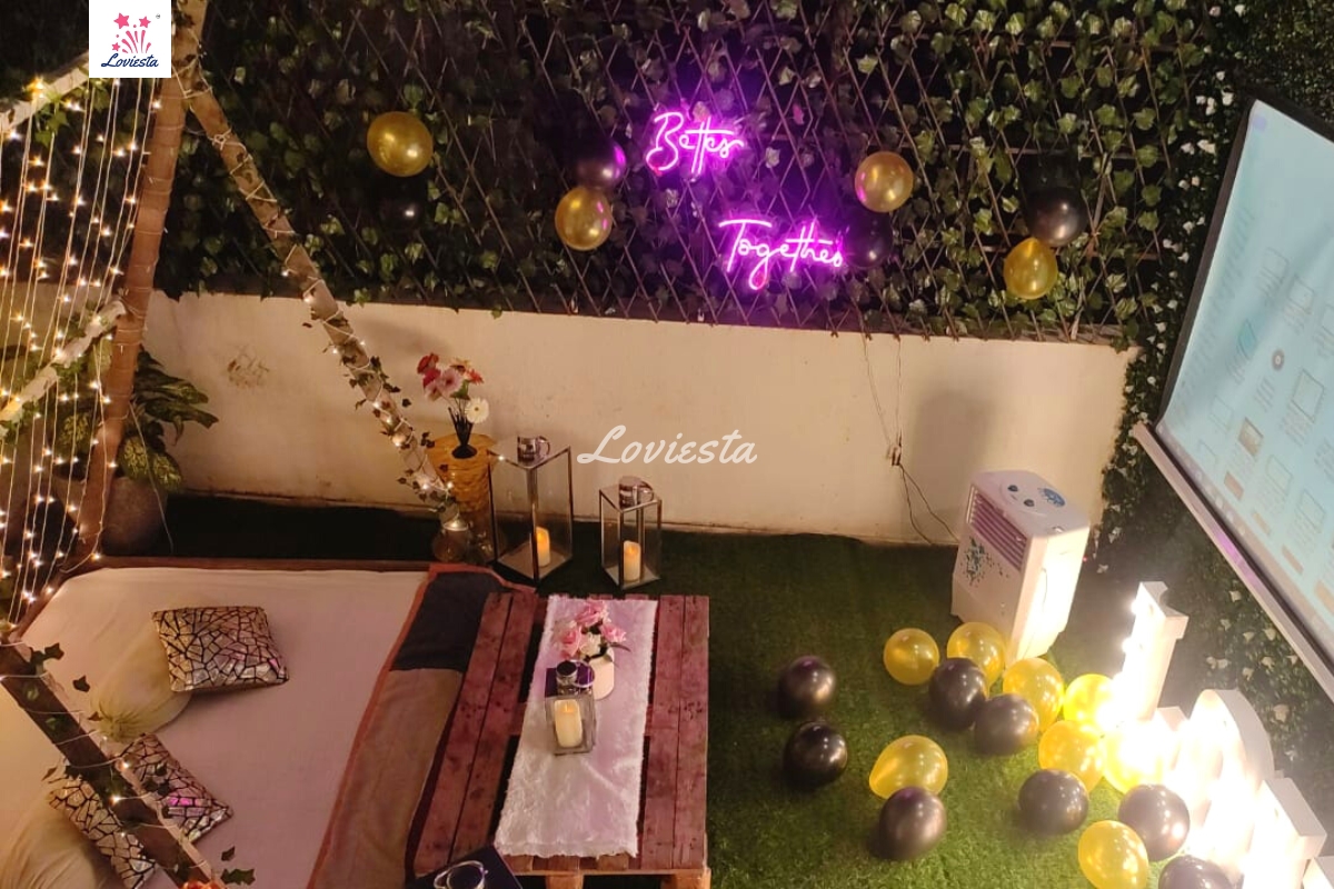 Romantic Bohemian Style Candlelight Dinner In Mumbai