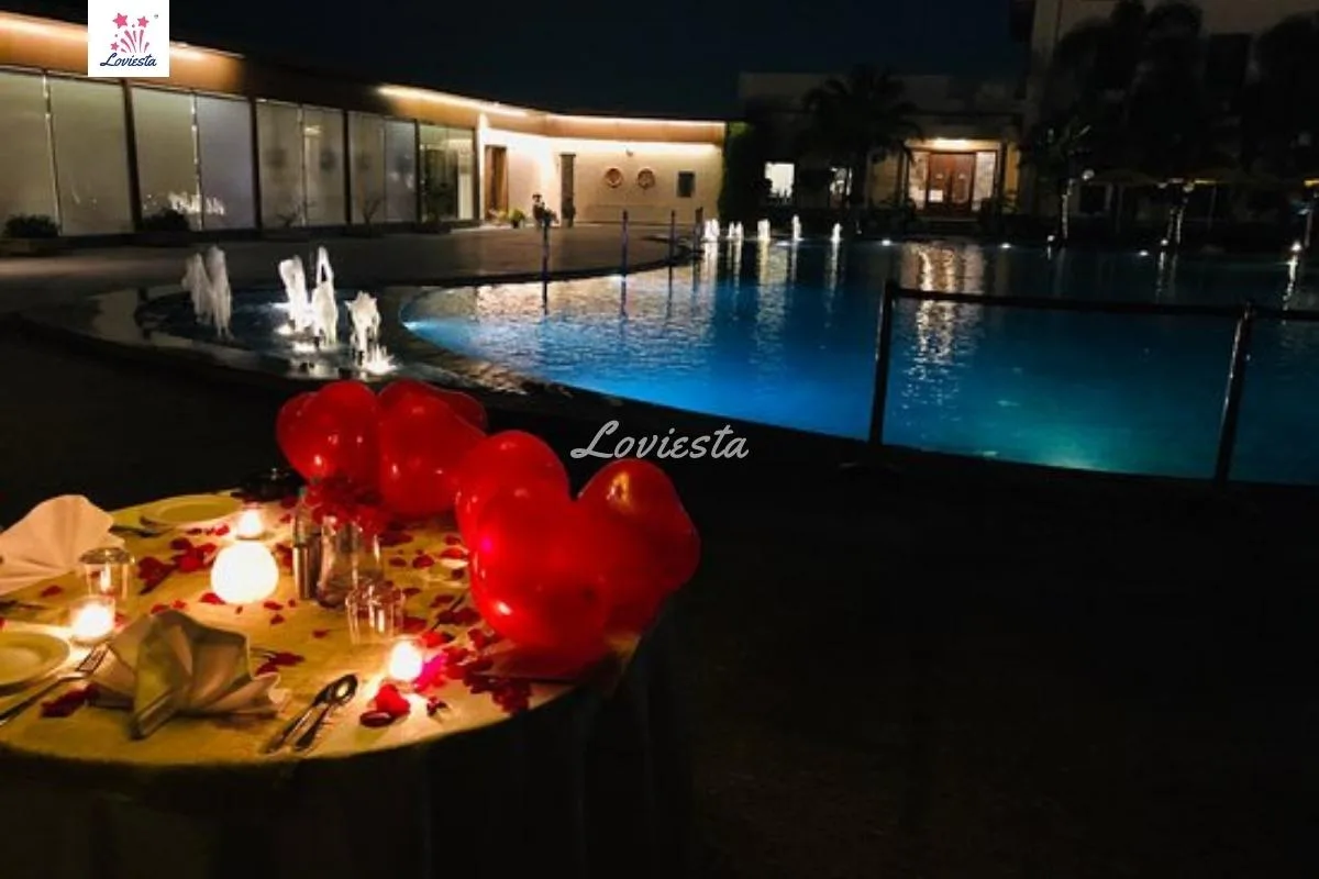 Amusing Poolside Candlelight Dinner The Umrao