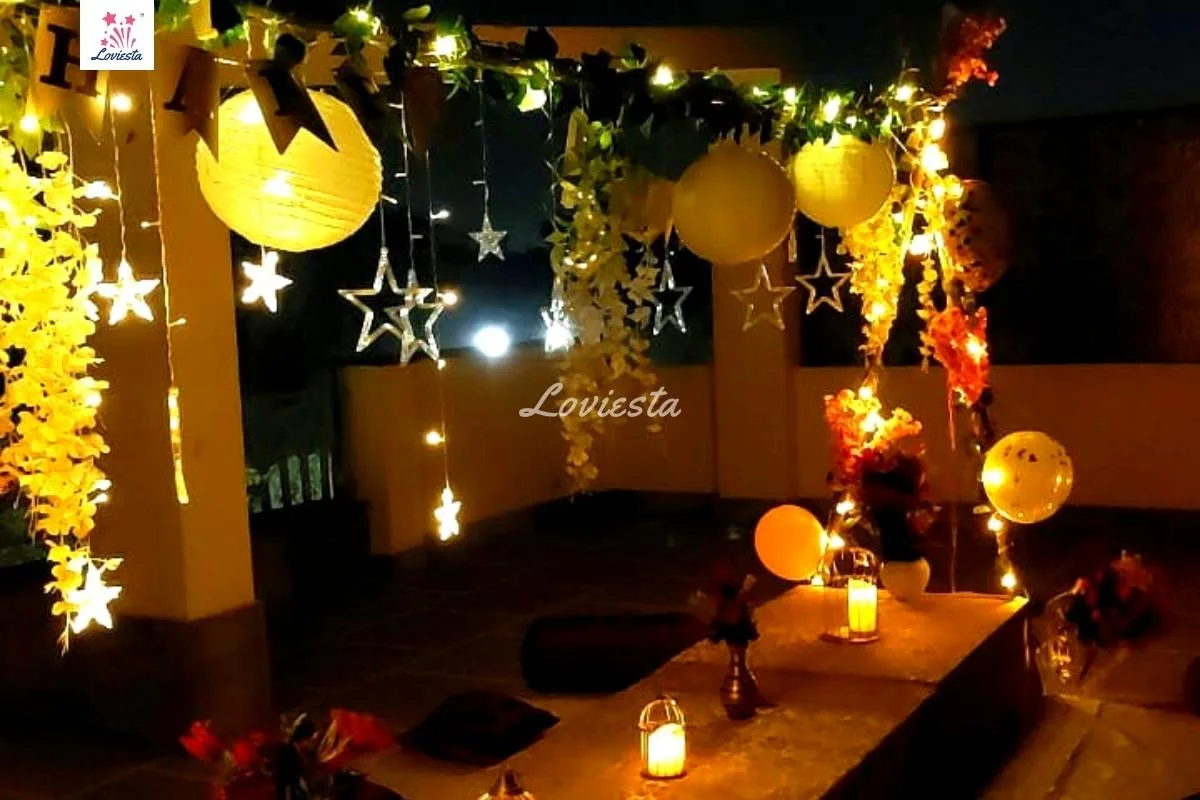 Bohemian Dine-In Decoration At Rooftop Loviesta