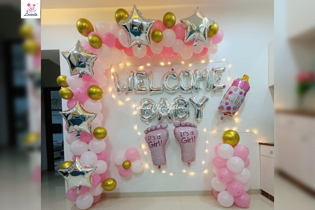 Welcome baby theme decoration