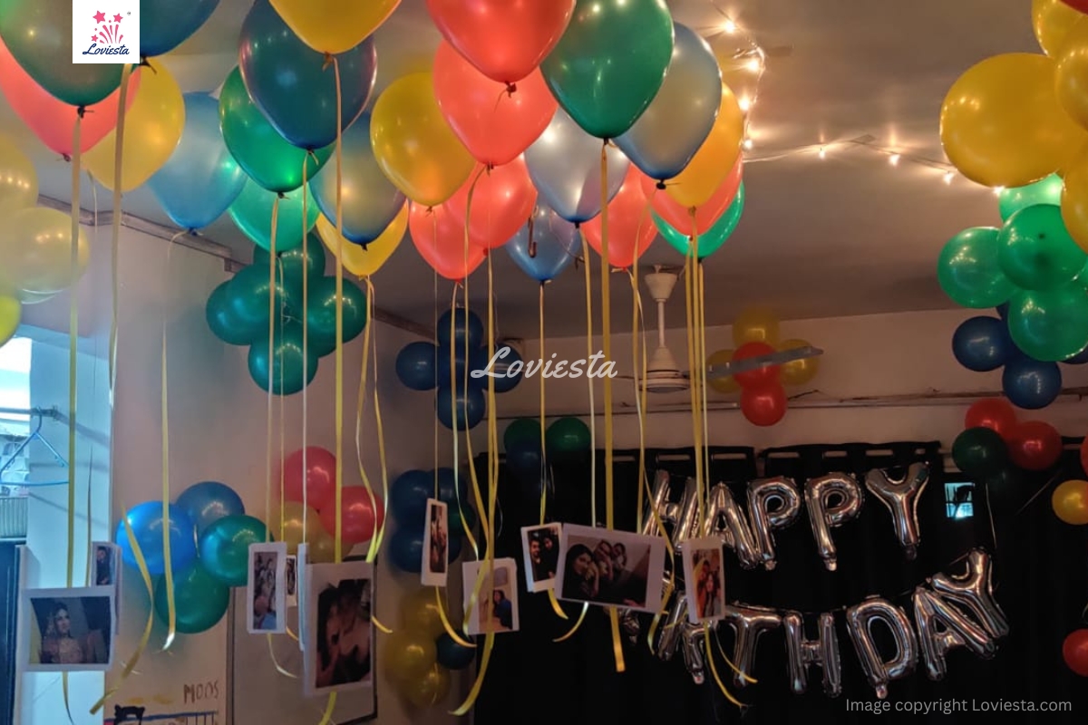Multi Color Balloon Decoration
