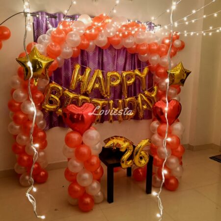 Balloon Arch Decoration For Birthday Loviesta