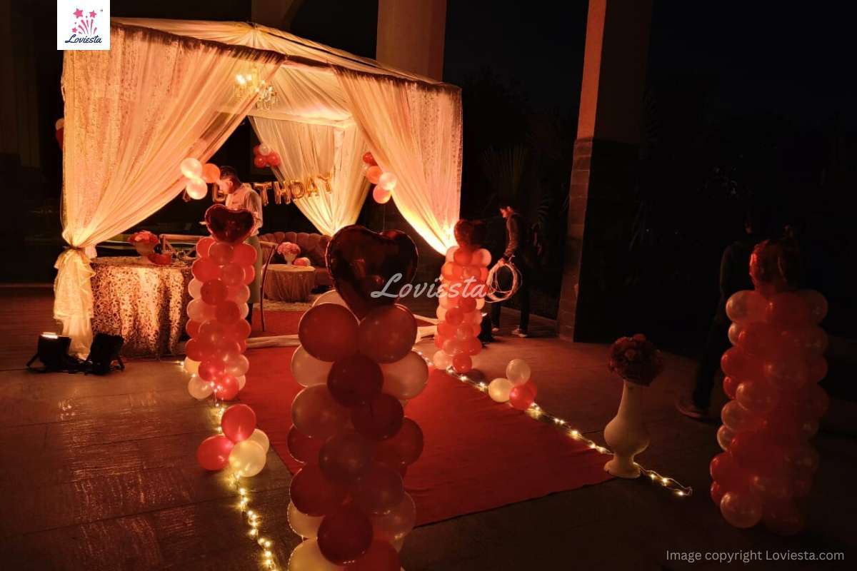 Private Poolside Cabana Candlelight Dinner In Vivanta Dwarka Delhi