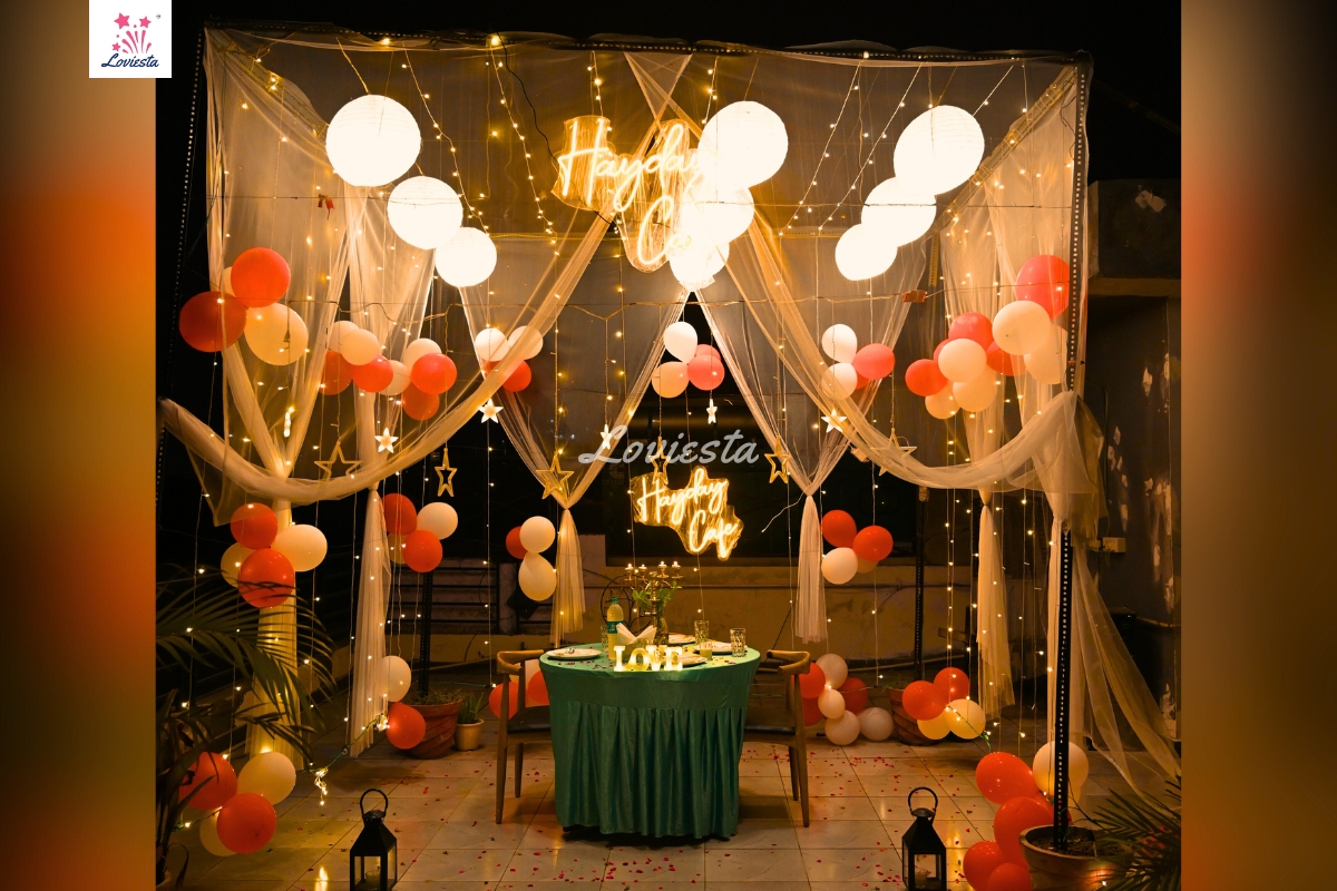 Private Rooftop Candlelight Dinner In Gurgaon