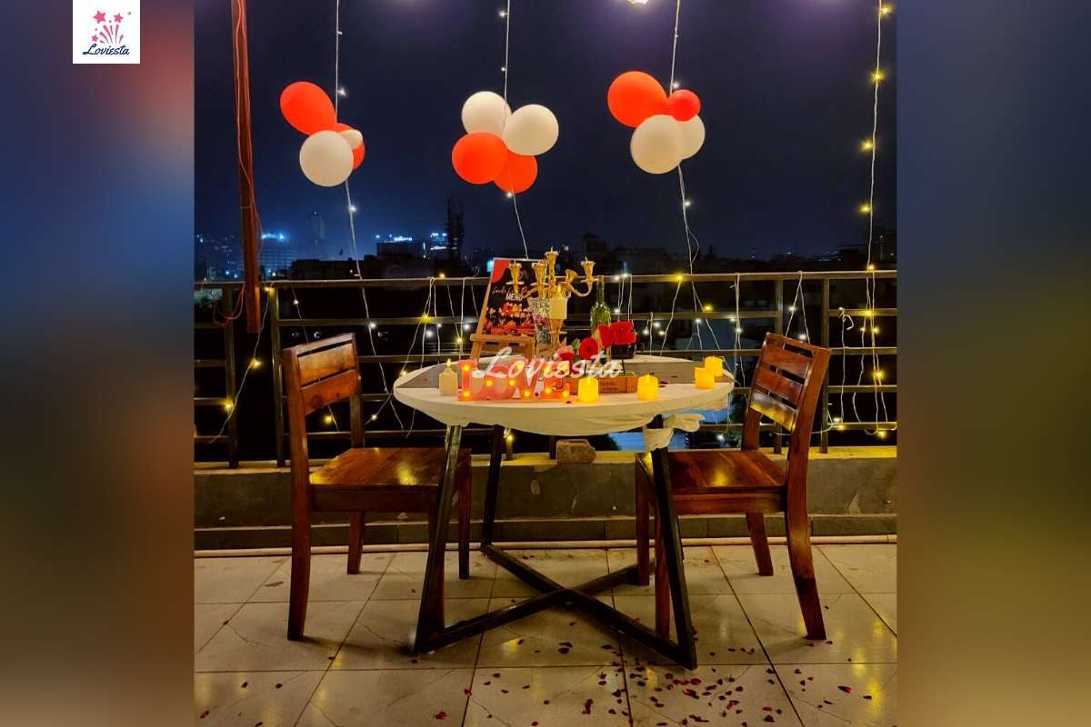 Rooftop Candlelight Dinner In Gurugram Book Now Loviesta