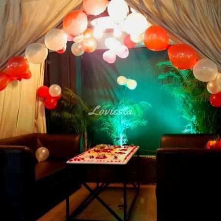 Rooftop Cabana Candlelight Dinner In Noida