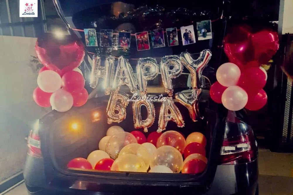 Happy B-Day Car Boot Surprise Decoration