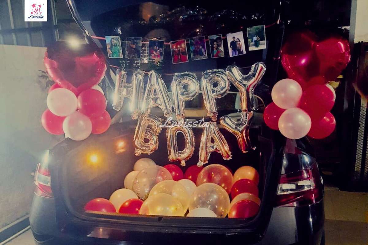 Happy B-Day Car Boot Surprise Decoration