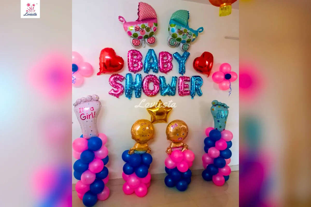 Adorable Baby Shower Theme Decoration At Home