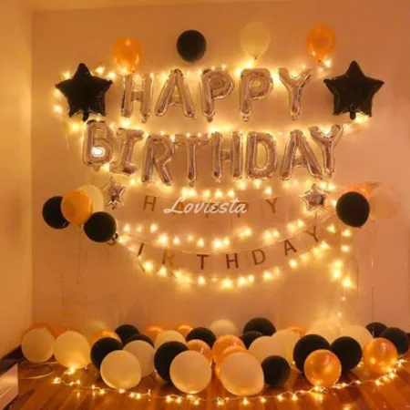 Blissful Birthday Decoration At Home