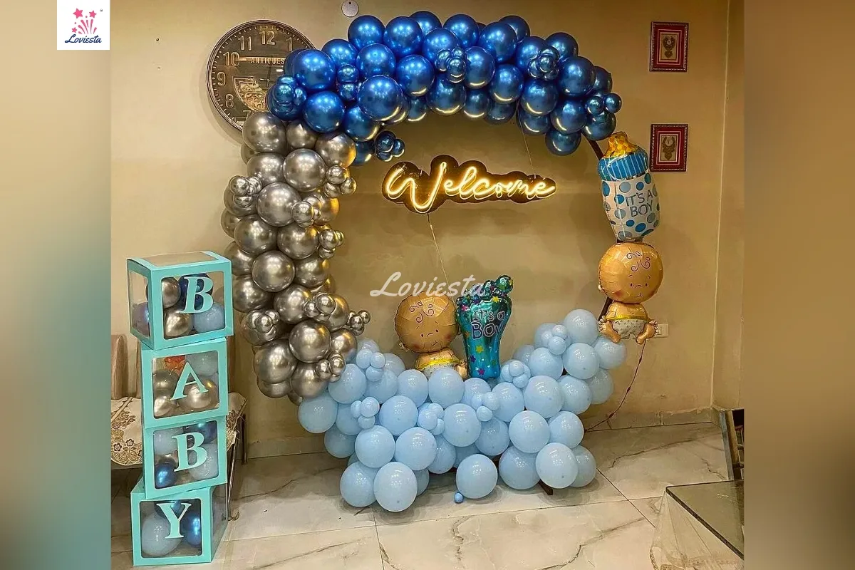 Balloon Ring Decoration For Baby Welcome