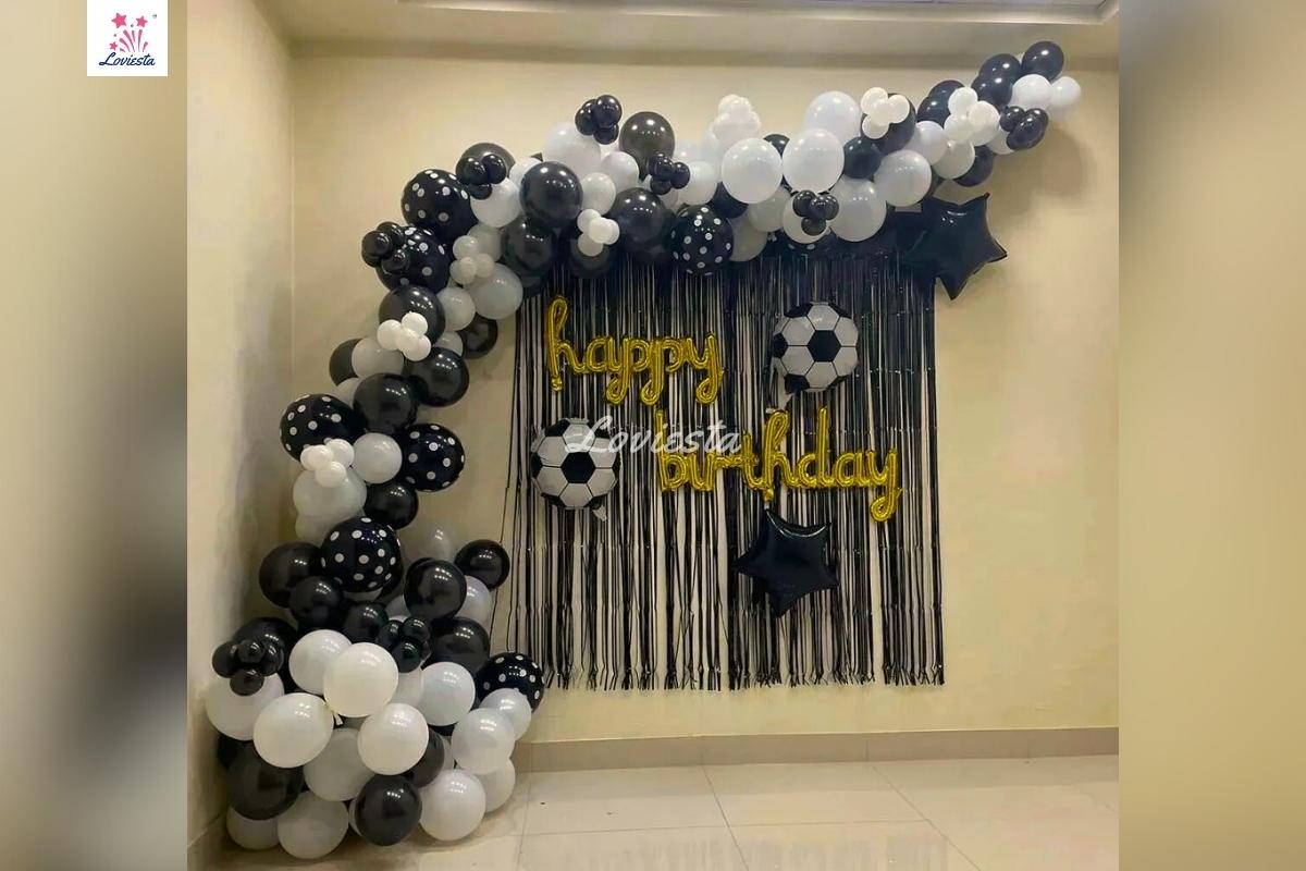 Football Theme Balloon Arch Decoration For Birthday Celebration