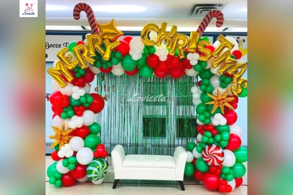Premium Christmas Theme Balloon Arch Decoration