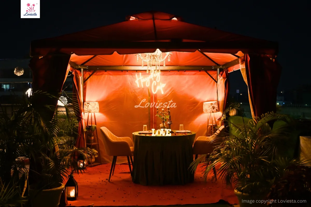 Private Cabana Candlelight Dinner In Sector 27 Gurugram